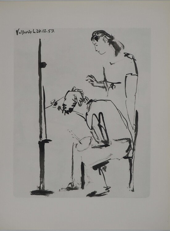 Comédie Humaine, Le peintre à Vallauris, Héliogravure Pablo Picasso