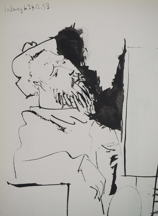 Artiste songeur Pablo Picasso