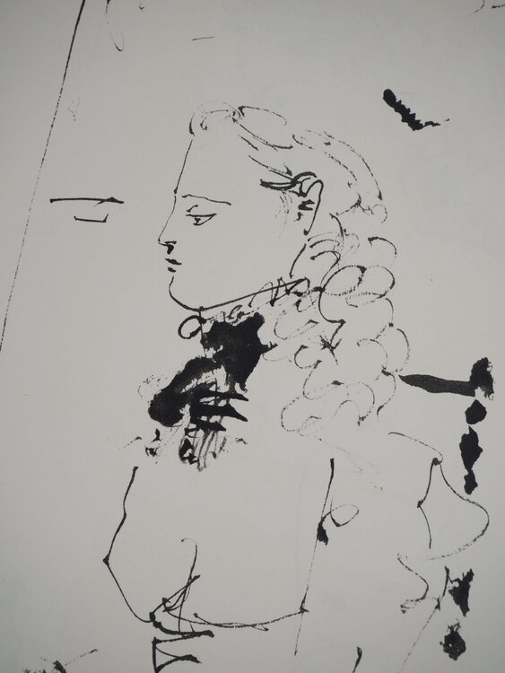 Peintre exécutant un portrait bourgeois Pablo Picasso