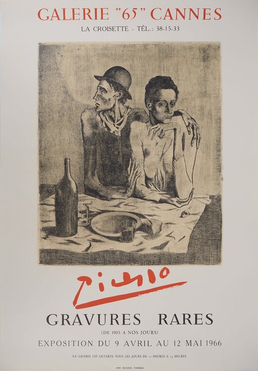 Le repas frugal Pablo Picasso