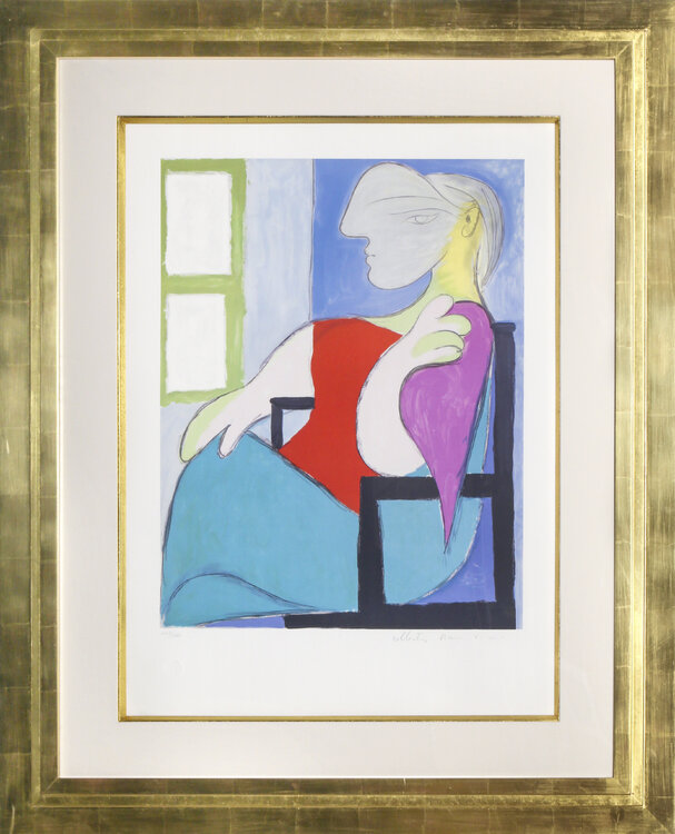 Femme Assise Pres d'Une Fenetre (Marie-Therese Walter) Pablo Picasso