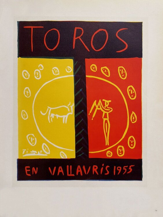 AF 1955 - Toros en Vallauris Pablo Picasso