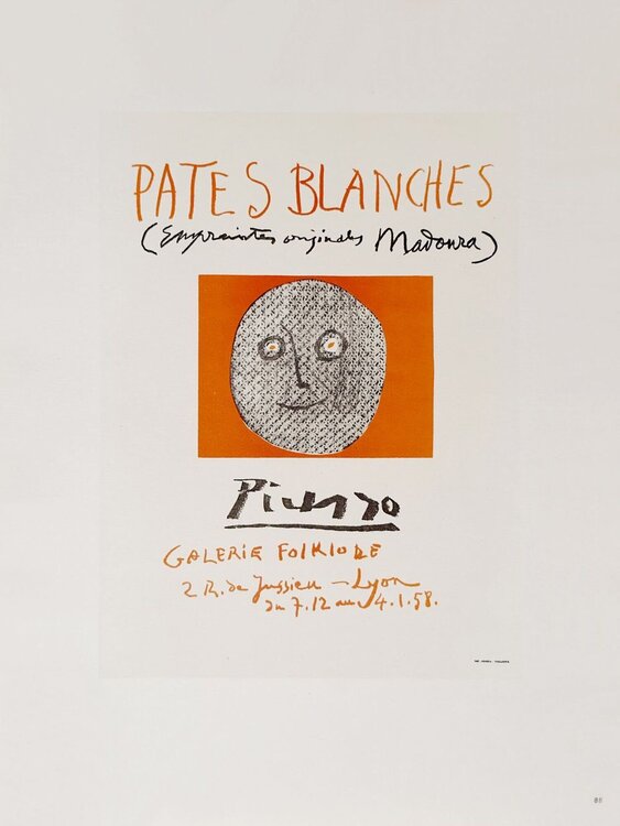 AF 1957 - Pâtes blanches II Pablo Picasso