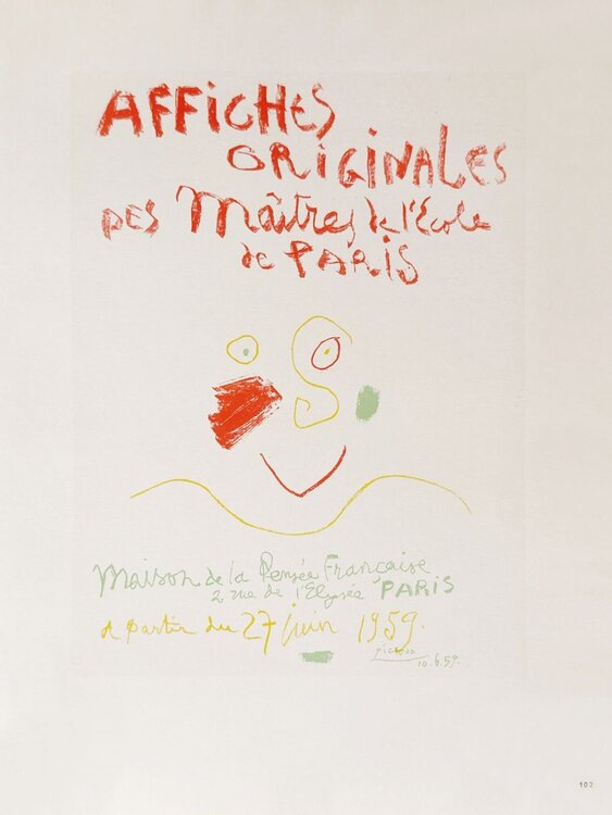 AF 1959 - Affiches originales Pablo Picasso
