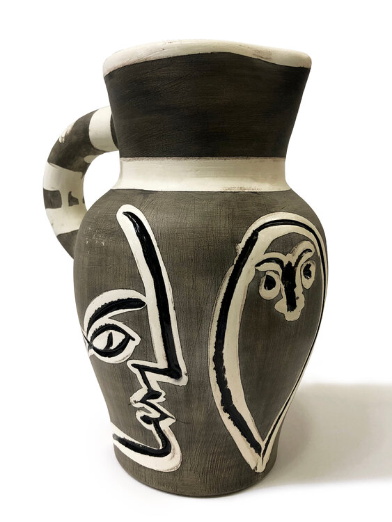 Pichet Gravé Gris (Ceramic Pitcher) Pablo Picasso