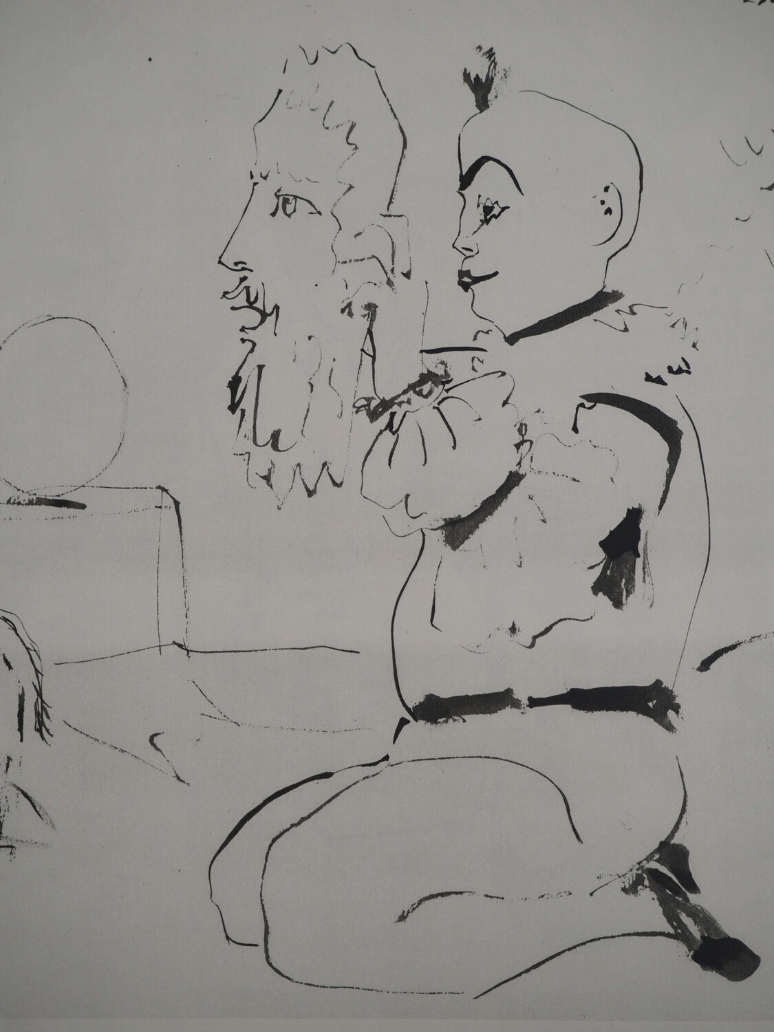 Les deux artistes du cirque Pablo Picasso Druck zu verkaufen