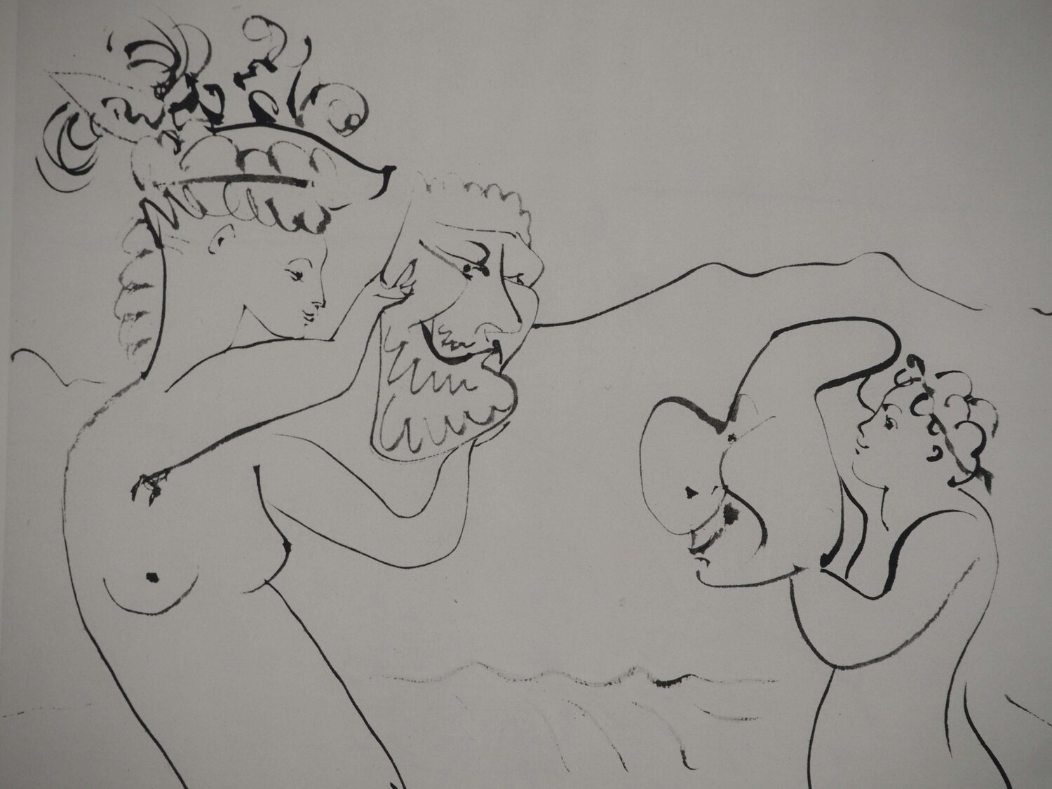 Scène de théâtre sur une collin Pablo Picasso Druck zu verkaufen
