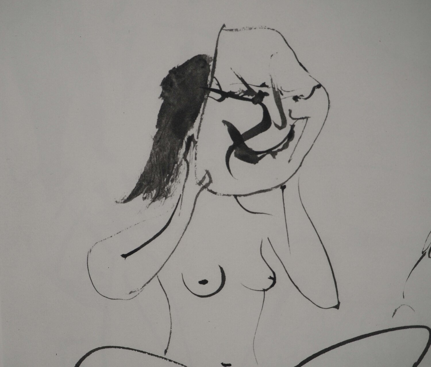 Couple masqué et le singe Pablo Picasso Druck zu verkaufen