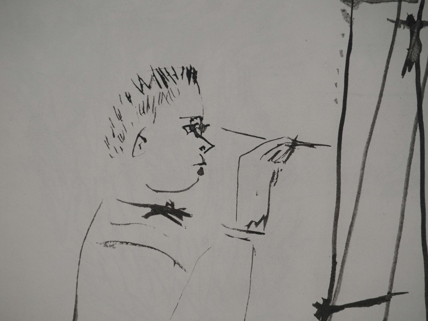 Modèle au cheveux courts Pablo Picasso Druck zu verkaufen