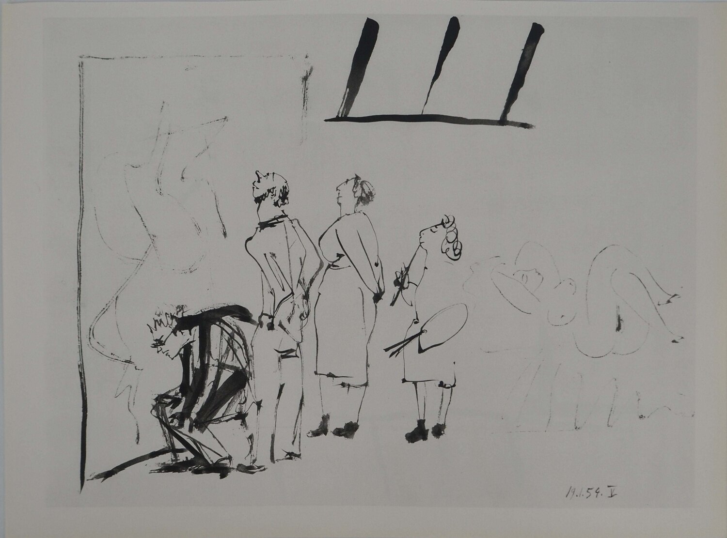 Comédie Humaine, La nouvelle œuvre d'art, Héliogravure Pablo Picasso Print for sale