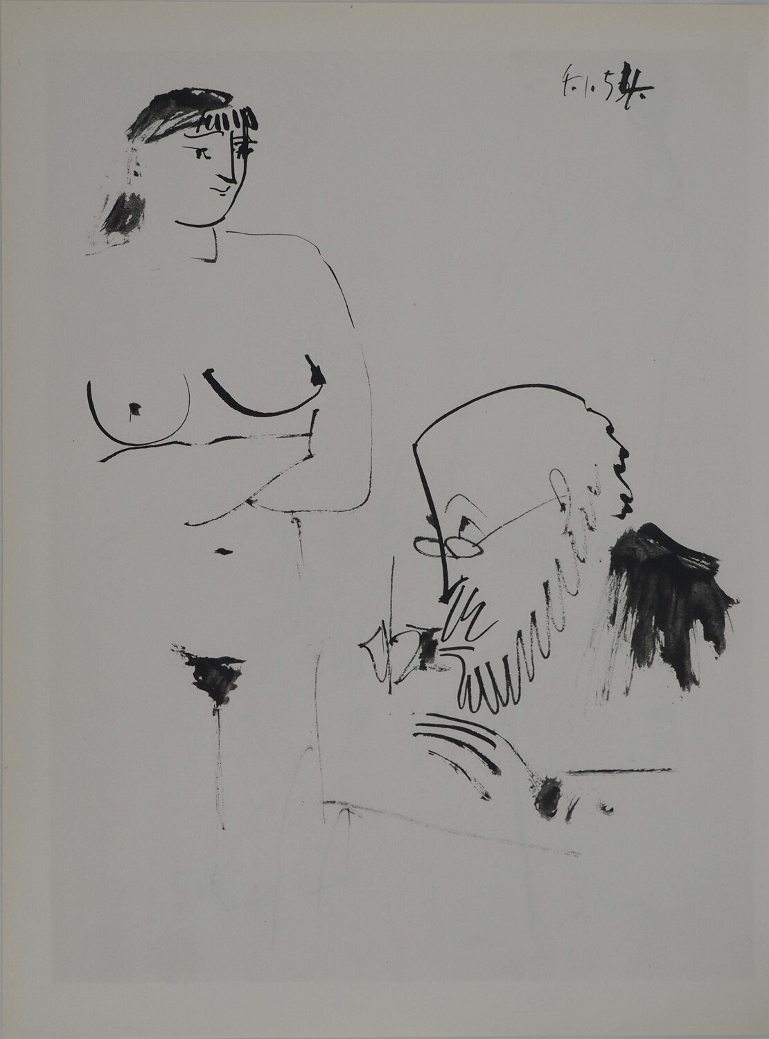 Comédie Humaine, Le moment de création, Héliogravure Pablo Picasso Print for sale