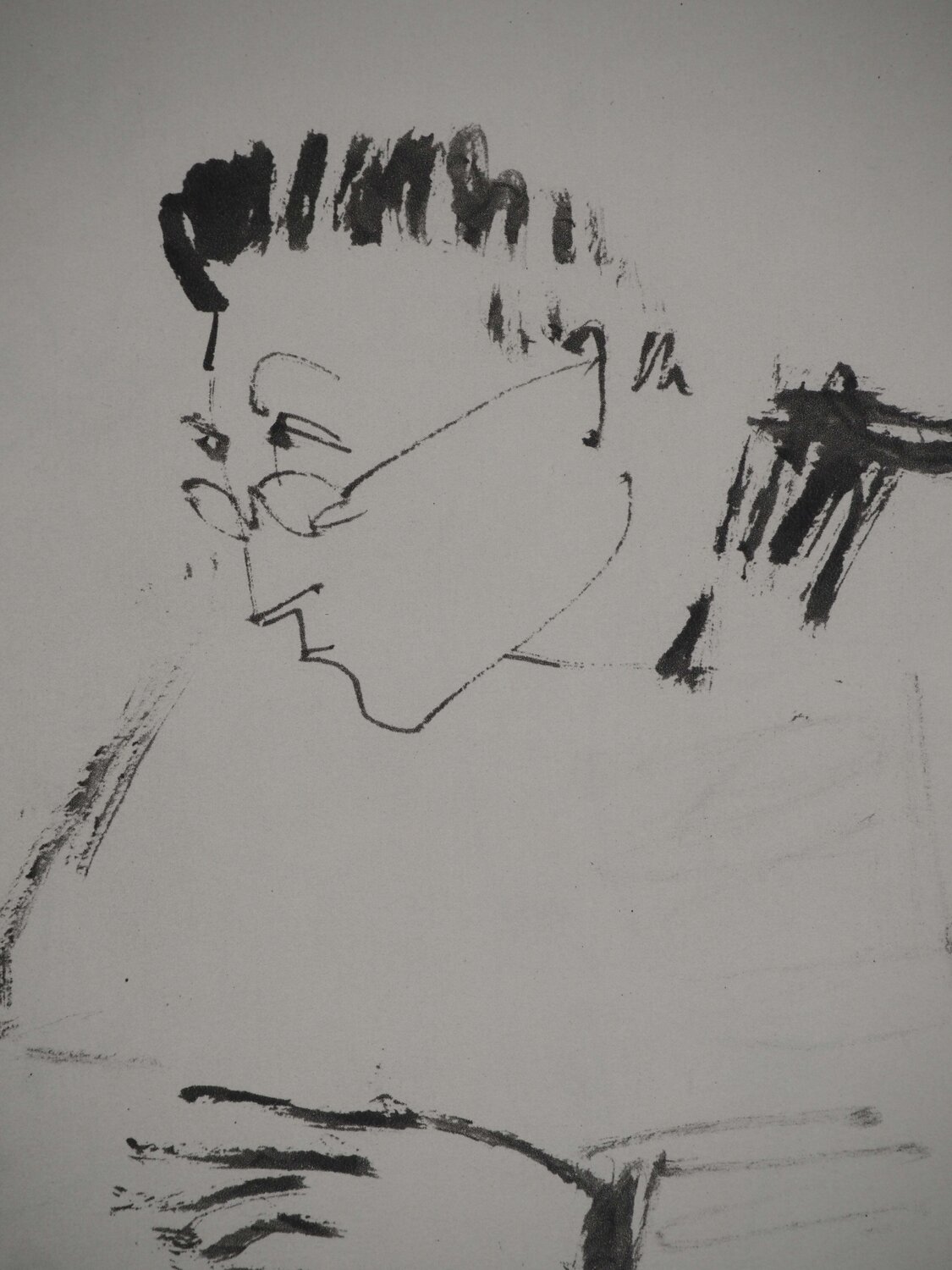 Muse posant de dos pour un dessin Pablo Picasso Druck zu verkaufen