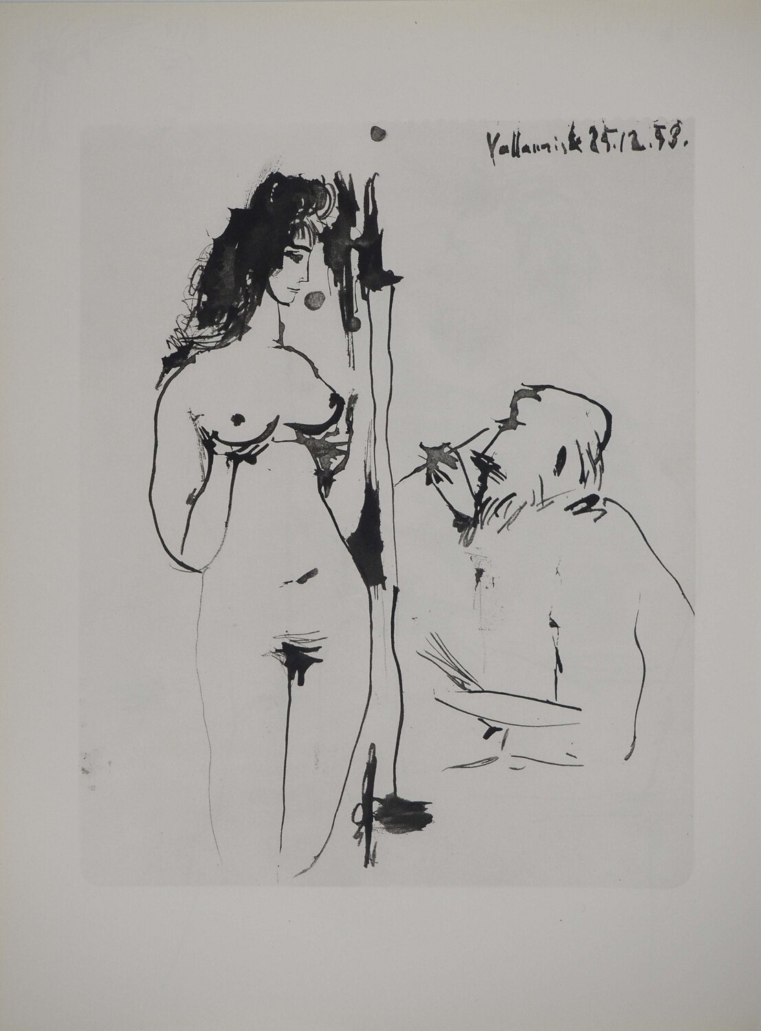 Comédie Humaine, Le portrait sensuel, Héliogravure Pablo Picasso Print for sale