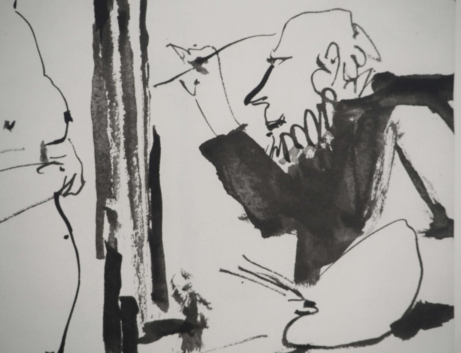 Un moment dans l'atelier Pablo Picasso Druck zu verkaufen