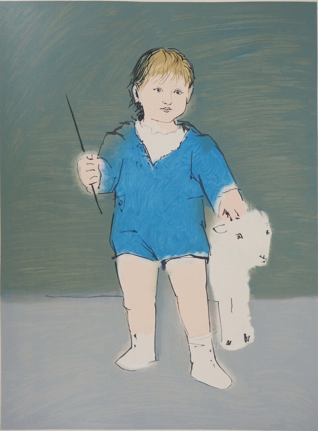 Enfant et agneau : Petit Paul Picasso de Pablo Picasso (1996