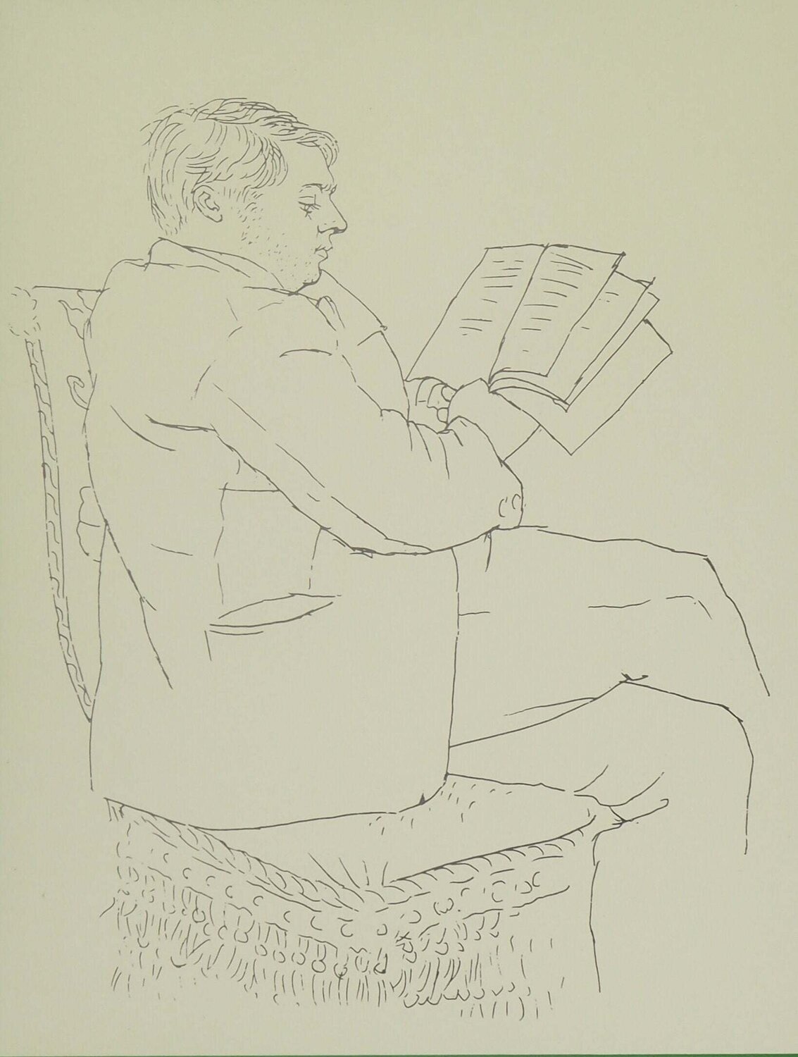 Livre : Portrait d'un lecteur Pablo Picasso Druck zu verkaufen