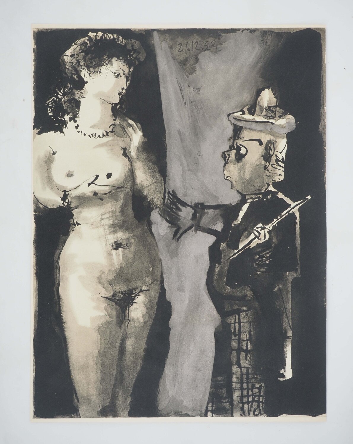 l'artiste et son modèle Lithographie Pablo Picasso Print for sale