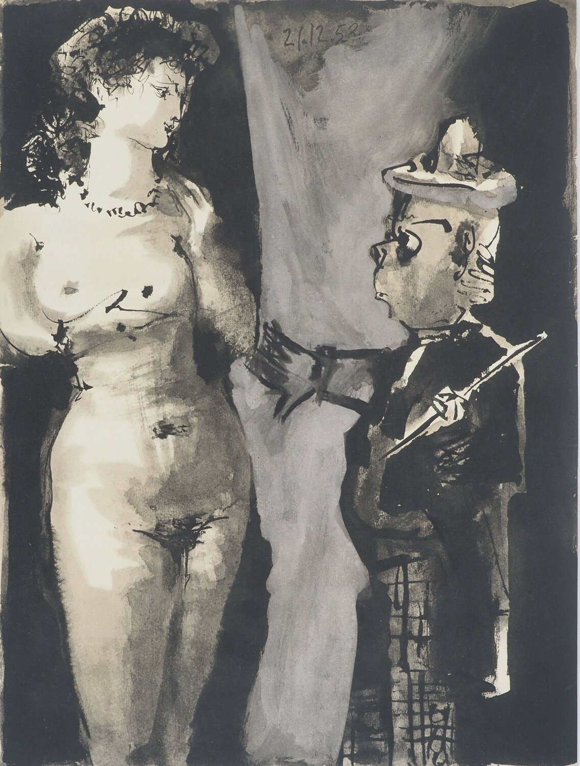 L'artiste et son modèle Pablo Picasso Druck zu verkaufen