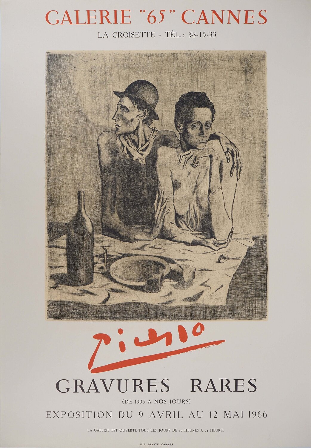 Le repas frugal Pablo Picasso Afdruk te koop