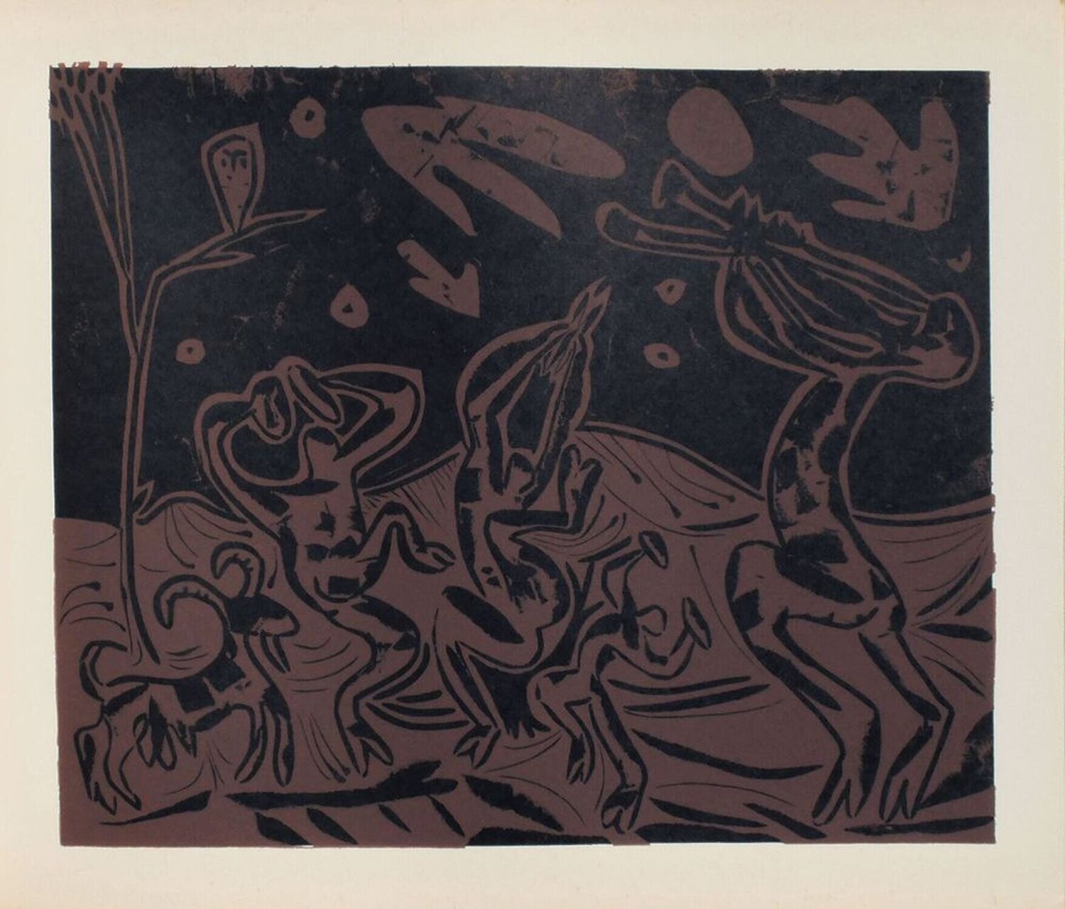 LC - Les danseurs au hibou Pablo Picasso Stampa in vendita