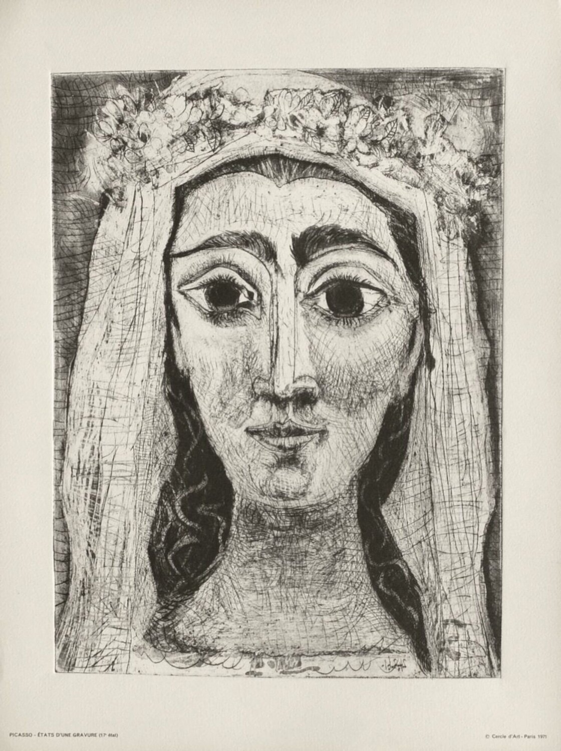 Jacqueline en mariée de face (17) Pablo Picasso Druck zu verkaufen