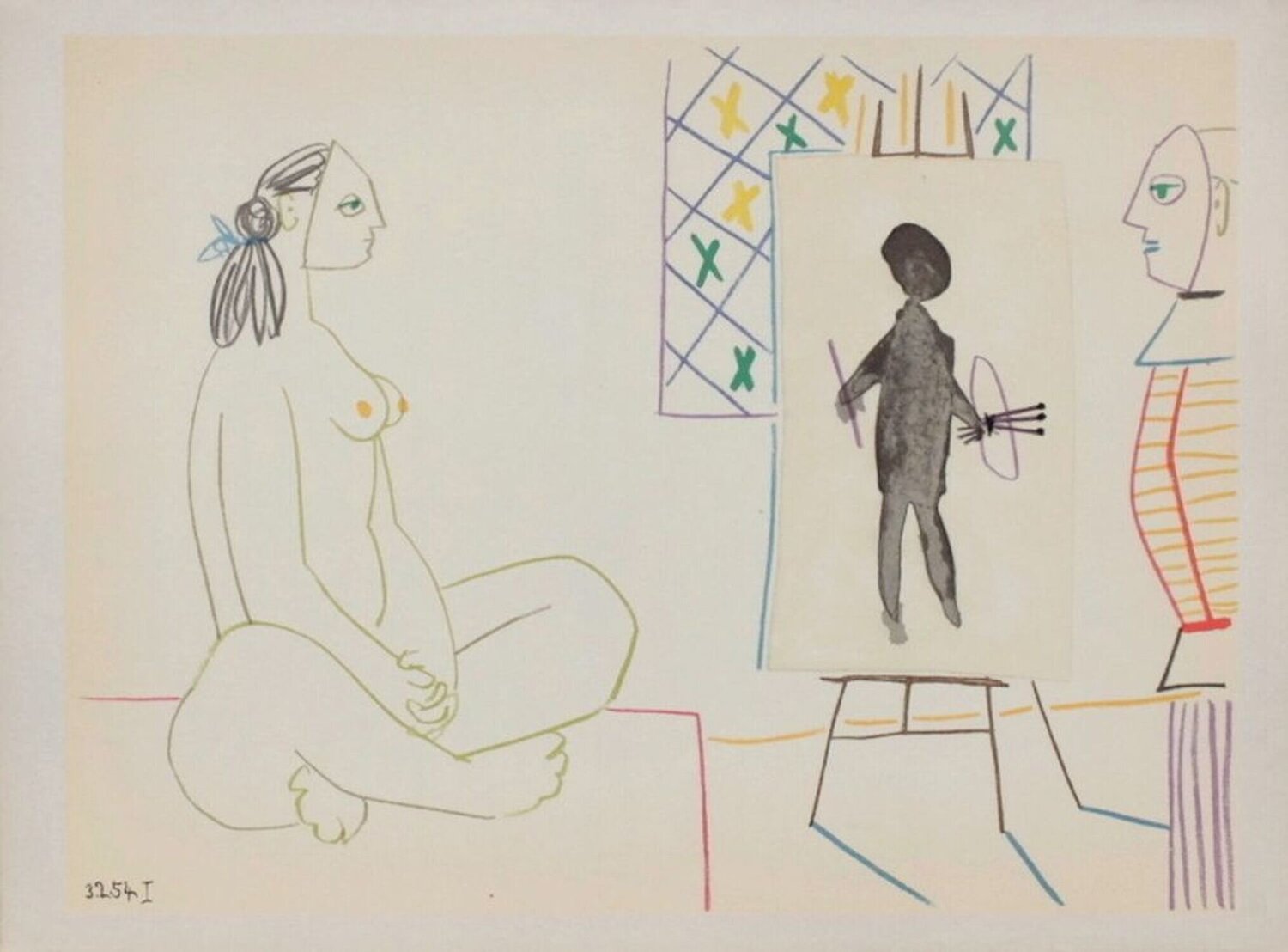 Comédie Humaine : 03.2.54. I Pablo Picasso Stampa in vendita