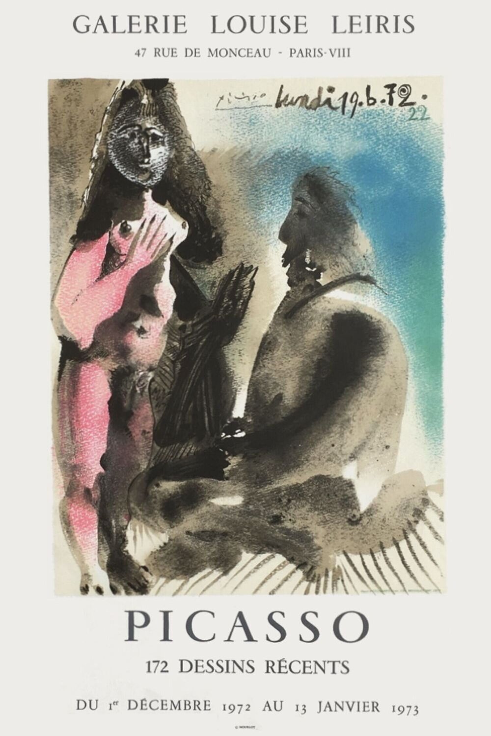 Expo 73 - Galerie Louise Leiris Pablo Picasso Druck zu verkaufen