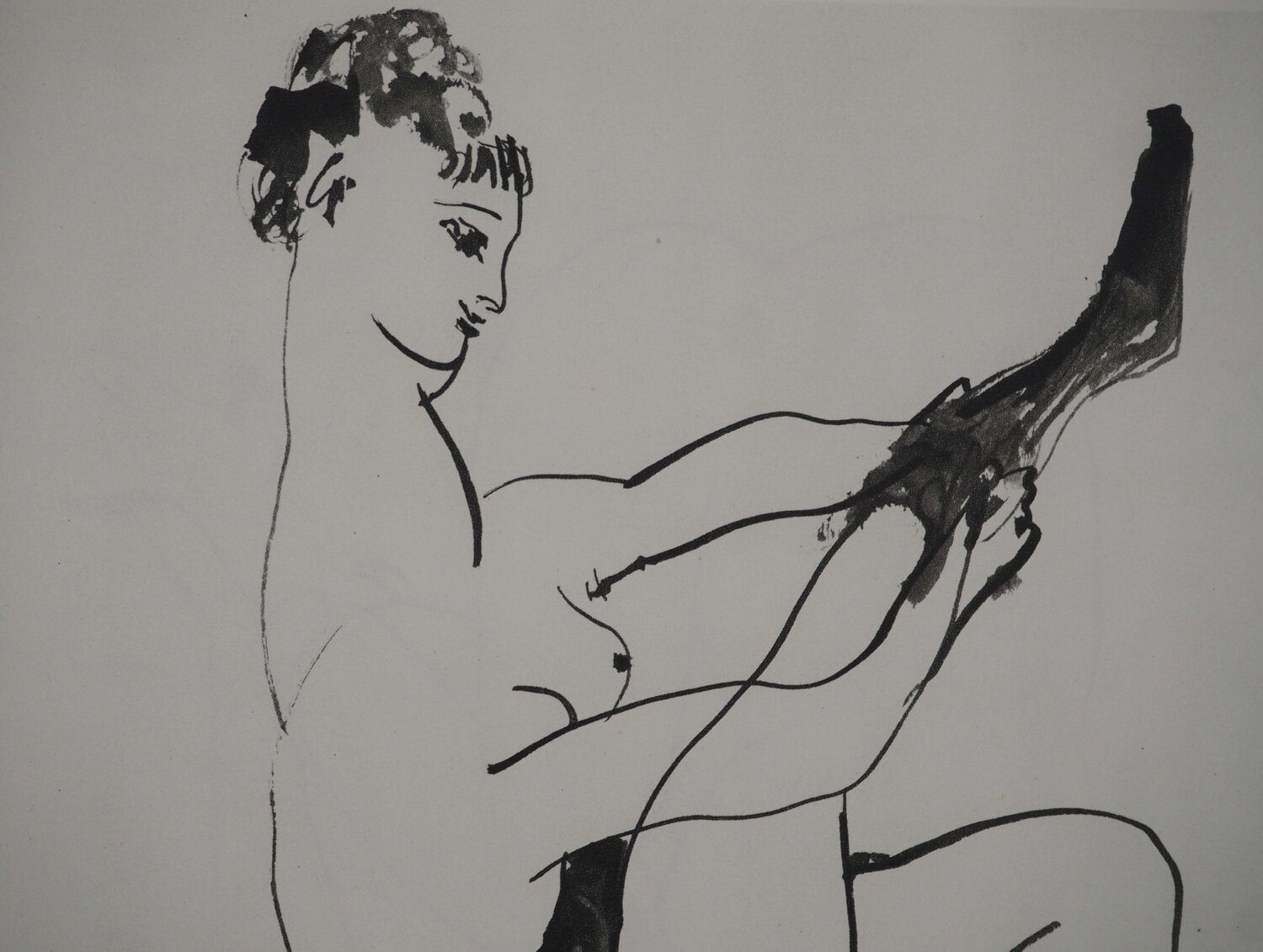 L'amante du clown Pablo Picasso Stampa in vendita