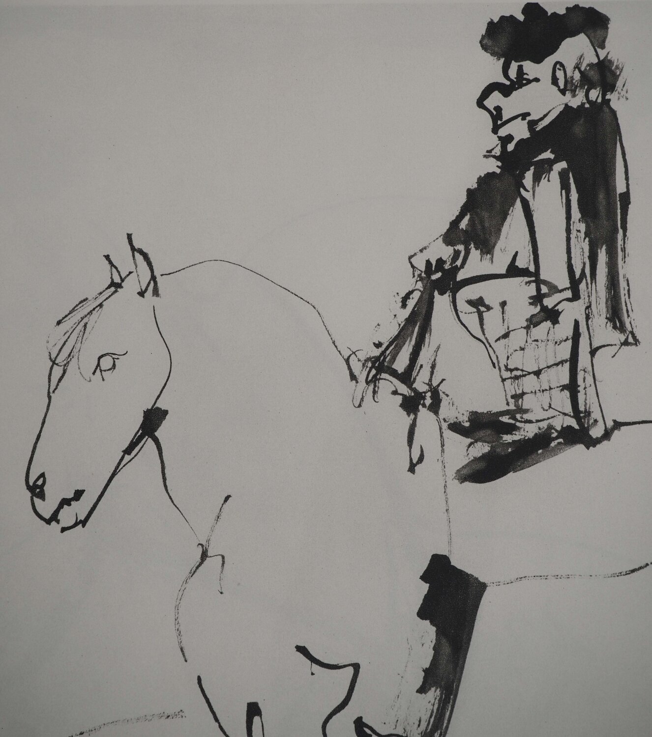 Le cavalier et son cheval Pablo Picasso Stampa in vendita
