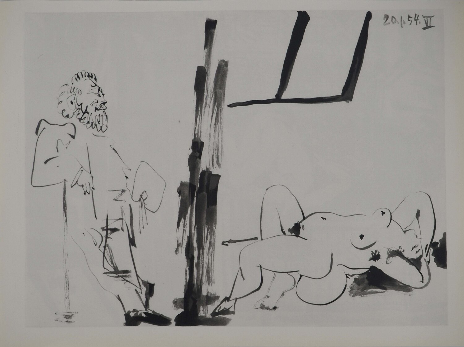 Comédie Humaine, L'admiration du peintre, Héliogravure Pablo Picasso Print for sale