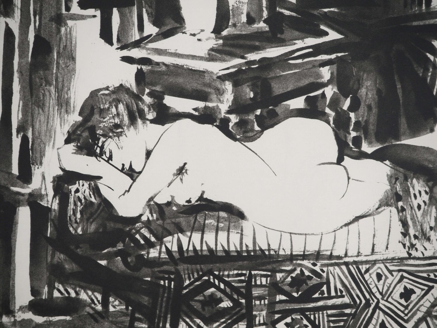 Le repos de la muse Pablo Picasso Stampa in vendita
