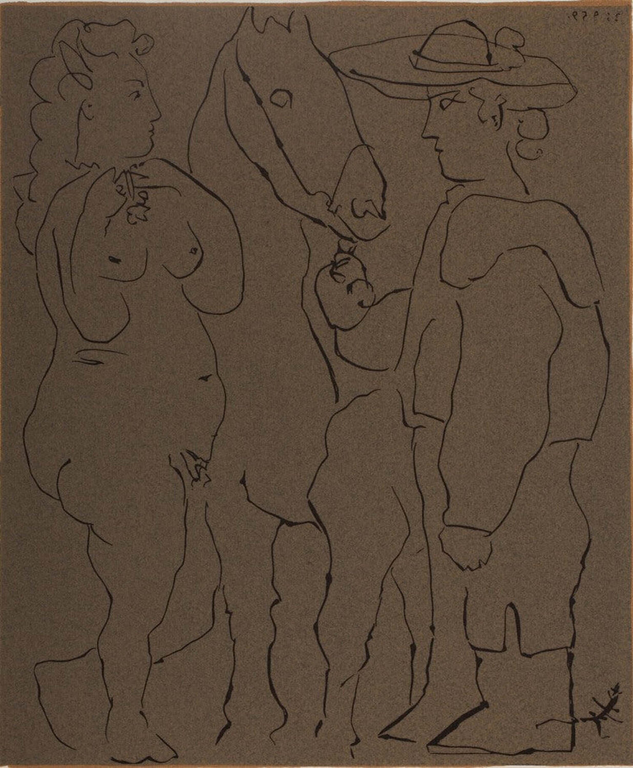 Amoureux et cheval Pablo Picasso Druck zu verkaufen