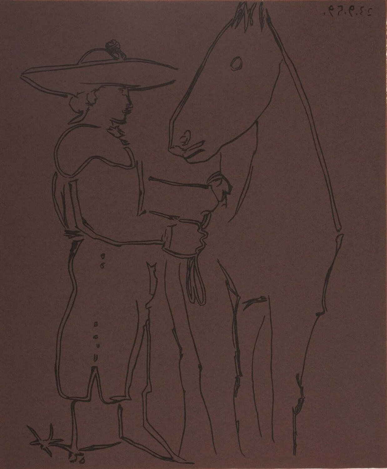 Picador et cheval Pablo Picasso Stampa in vendita