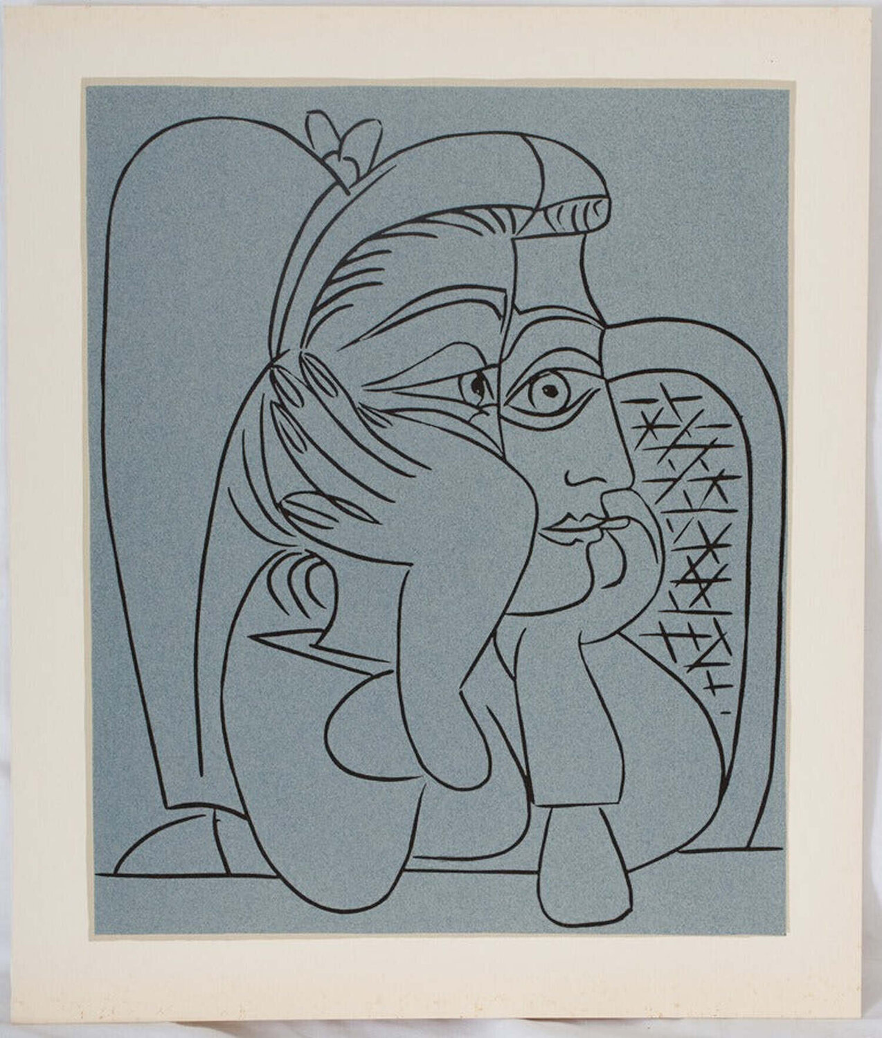 Femme accoudée Pablo Picasso Print for sale
