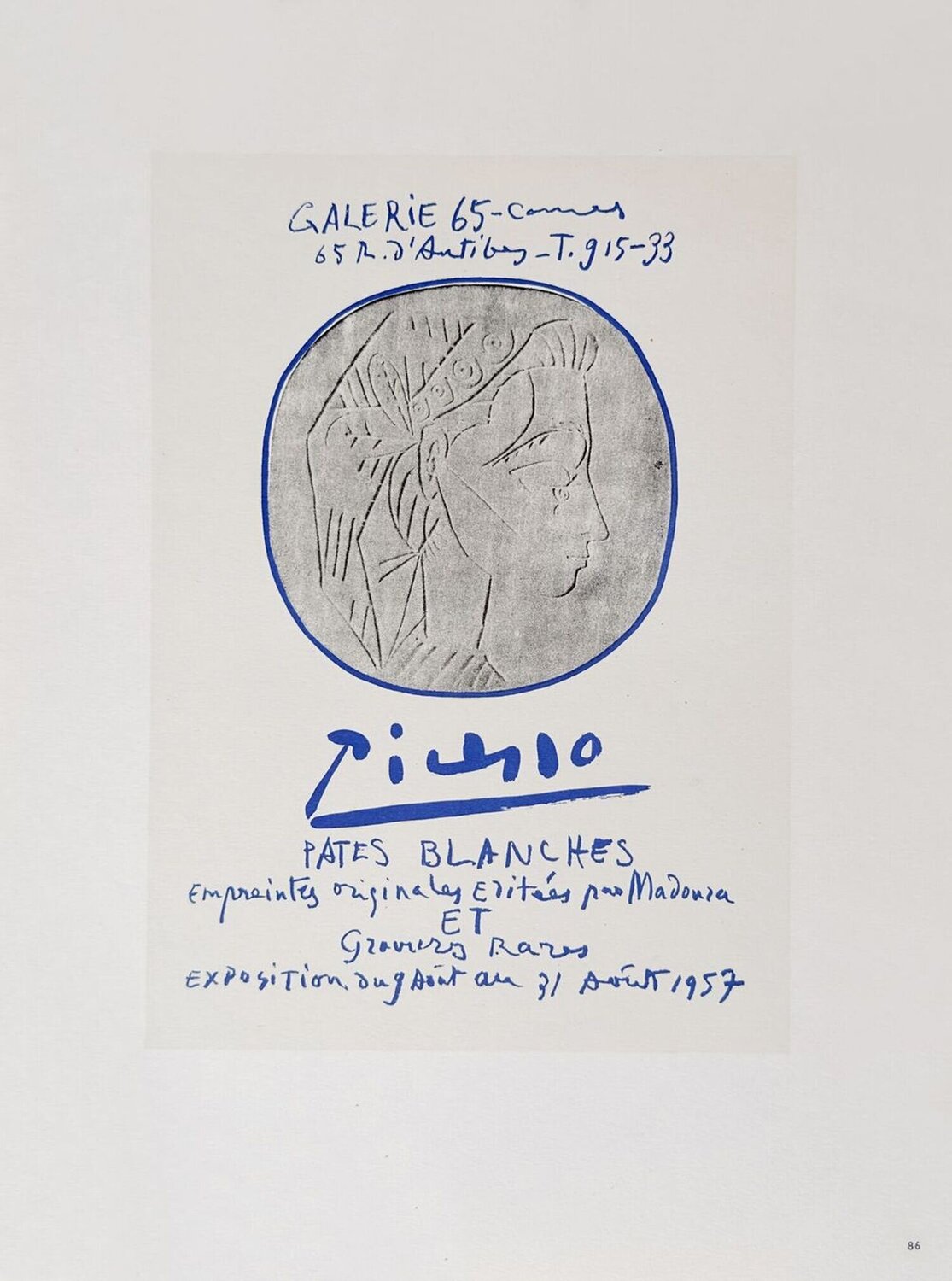 AF 1957 - Pâtes blanches Pablo Picasso Stampa in vendita