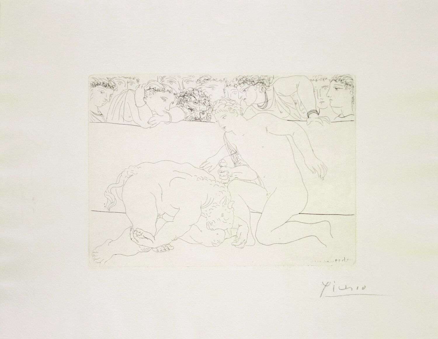 Defeated Minotaur Pablo Picasso Afdruk te koop