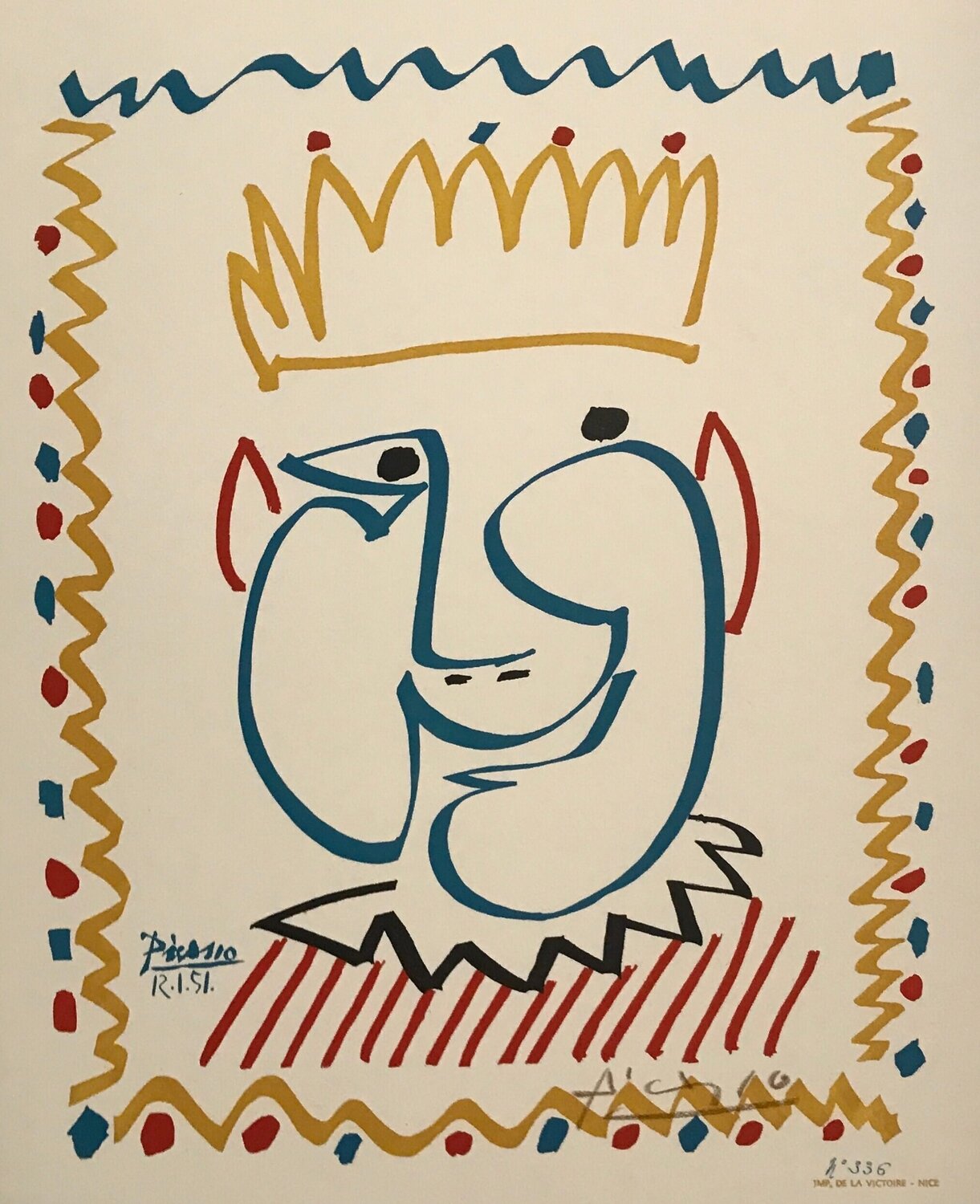 Le Roi du Carnaval Pablo Picasso Afdruk te koop
