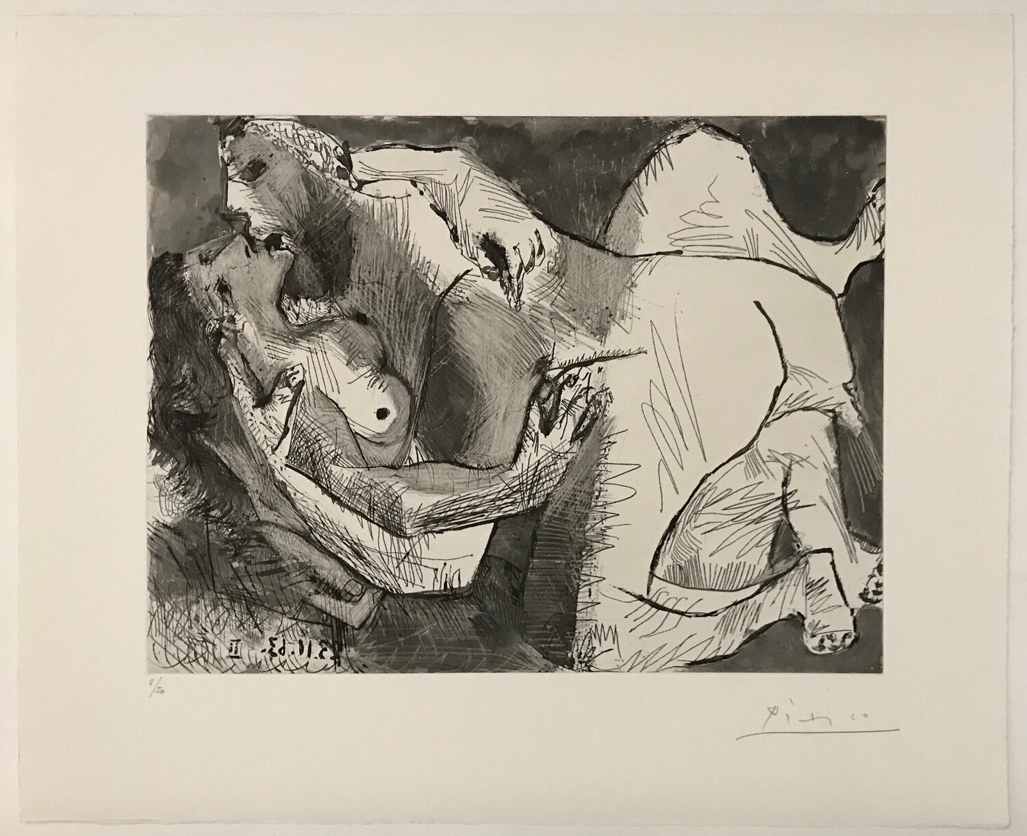 Etreinte VII Pablo Picasso Stampa in vendita