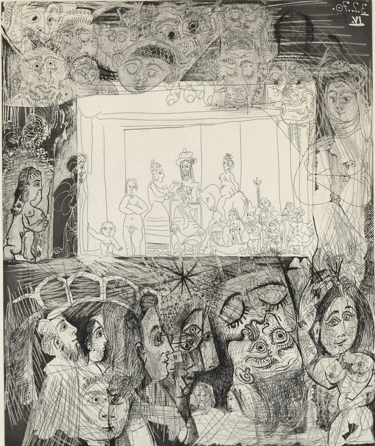 Ecce Homo, after Rembrandt Pablo Picasso Druck zu verkaufen