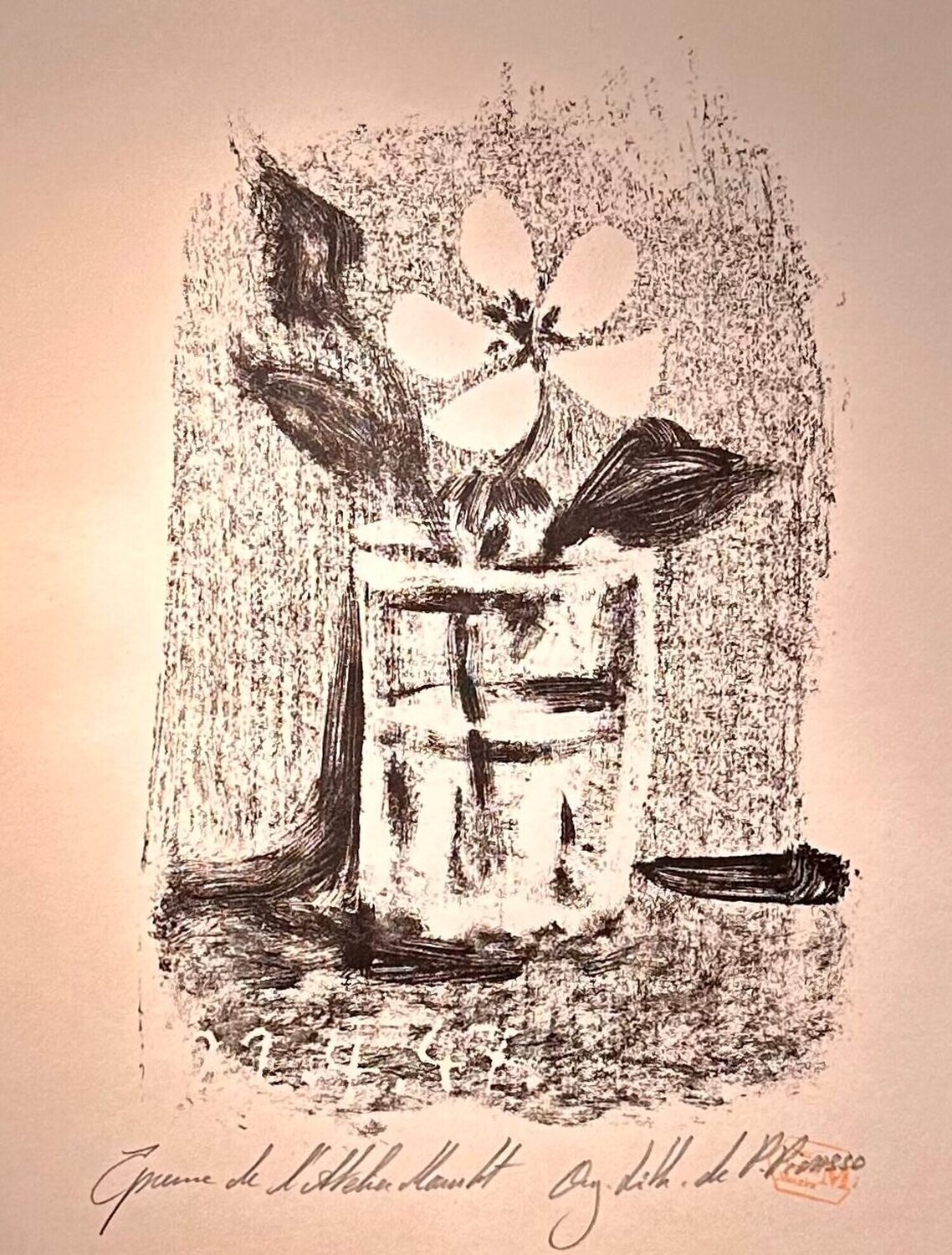 Flowers in a Glass No. 6 Pablo Picasso Druck zu verkaufen