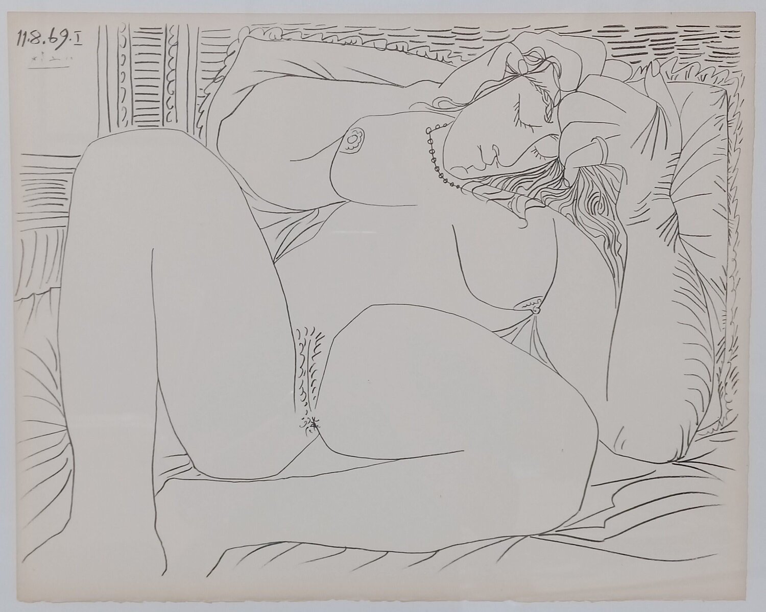Couples and female nudes I Pablo Picasso Druck zu verkaufen