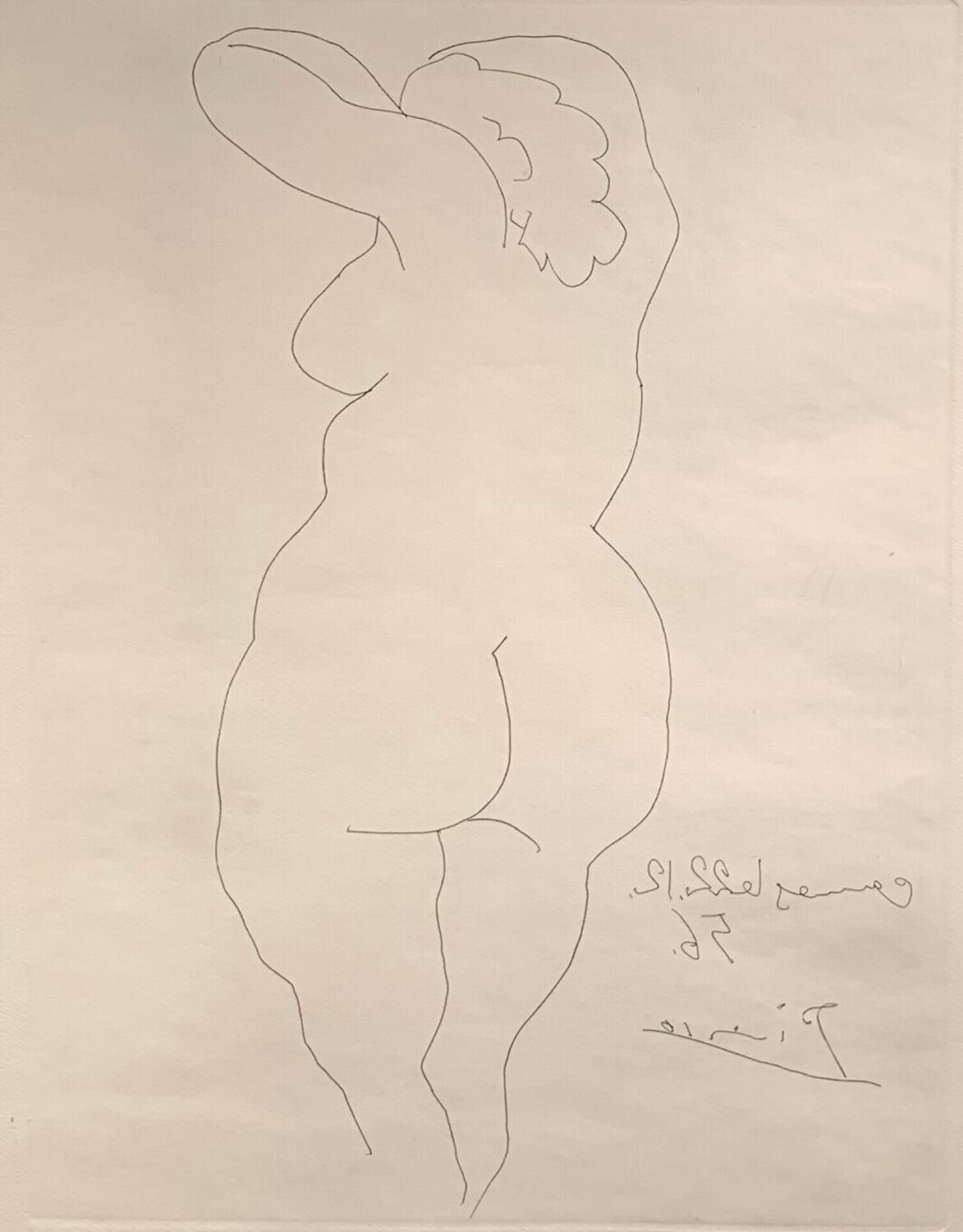 Femme Vue De Dos Pablo Picasso Druck zu verkaufen