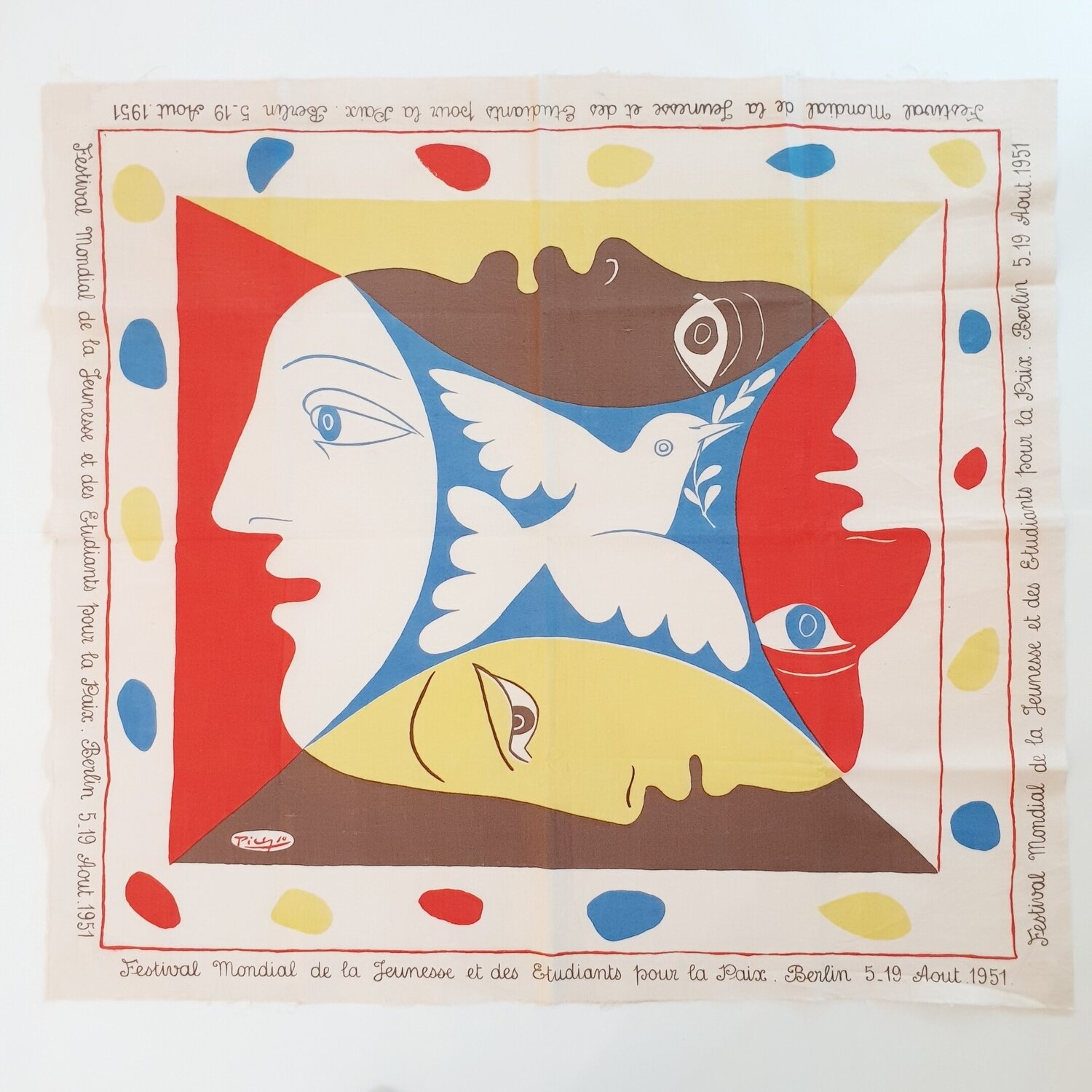 YOUTH FESTIVAL SCARF Pablo Picasso Druck zu verkaufen
