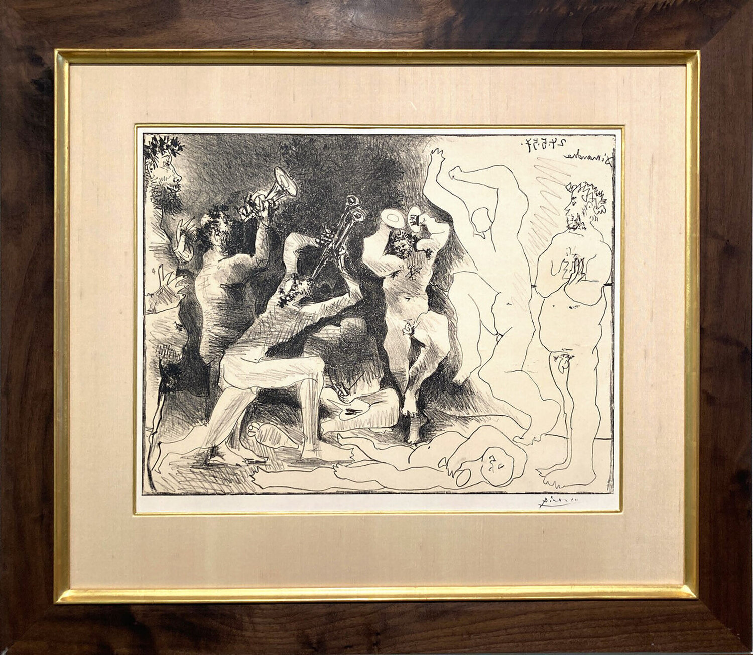 La Danse des Faunes Pablo Picasso Stampa in vendita