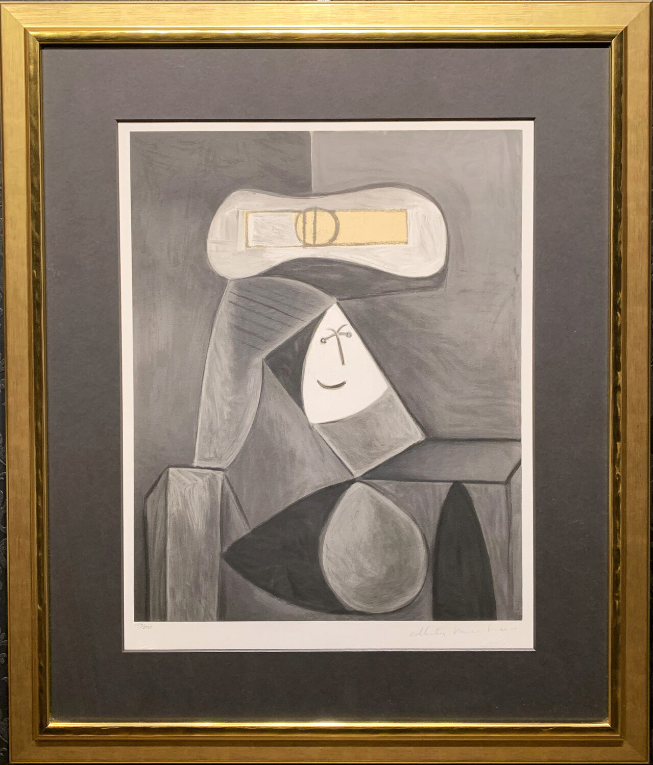 Femme Au Chapeau Gris Pablo Picasso Druck zu verkaufen