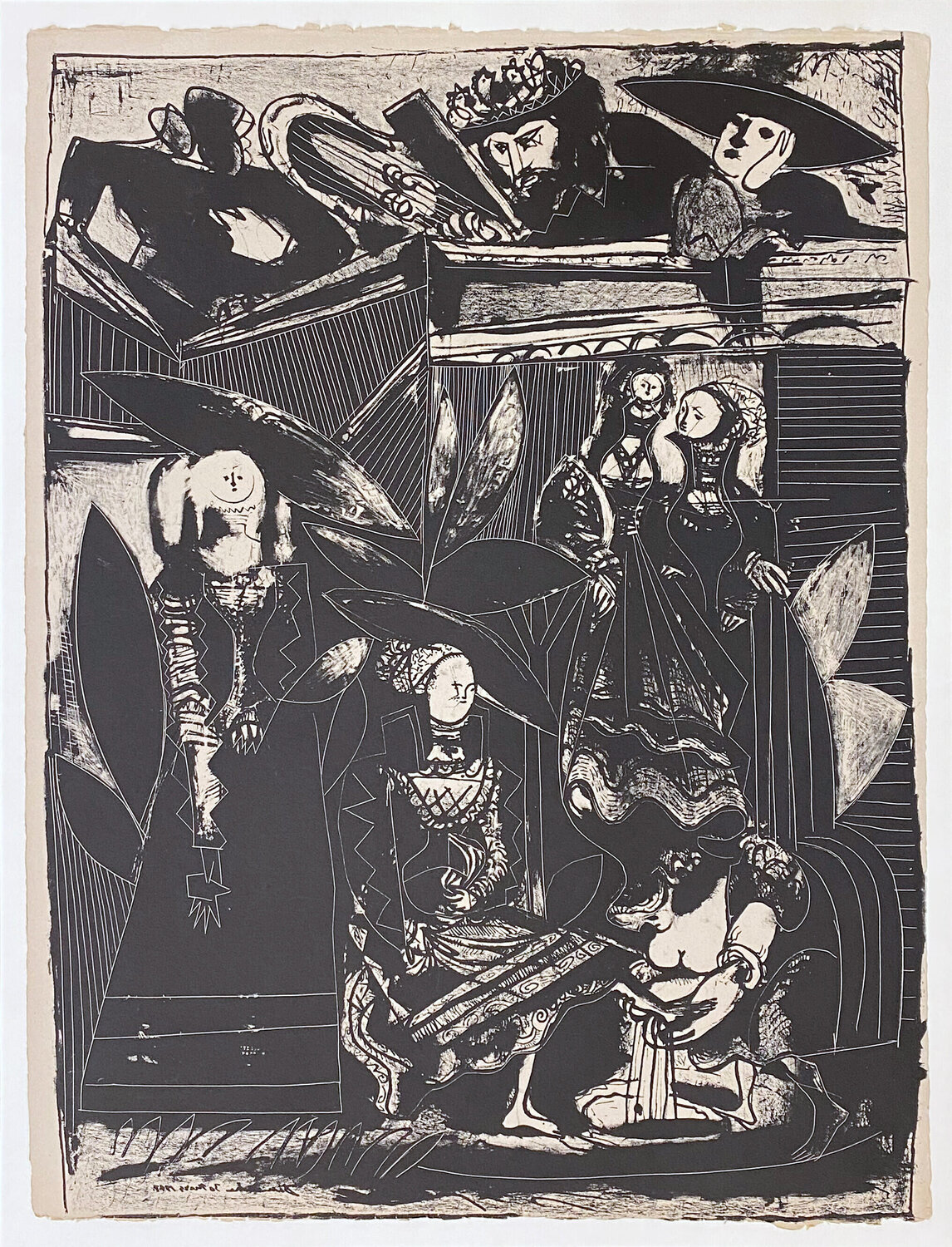 David et Bethsabée (3rd state) Pablo Picasso Stampa in vendita