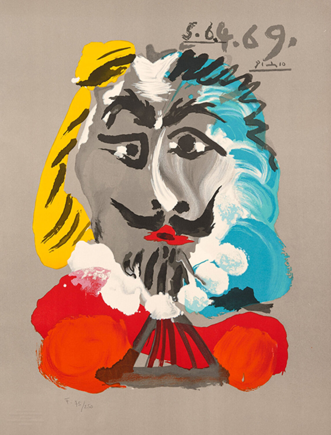 Les Portraits Imaginaries: One Plate Pablo Picasso Druck zu verkaufen