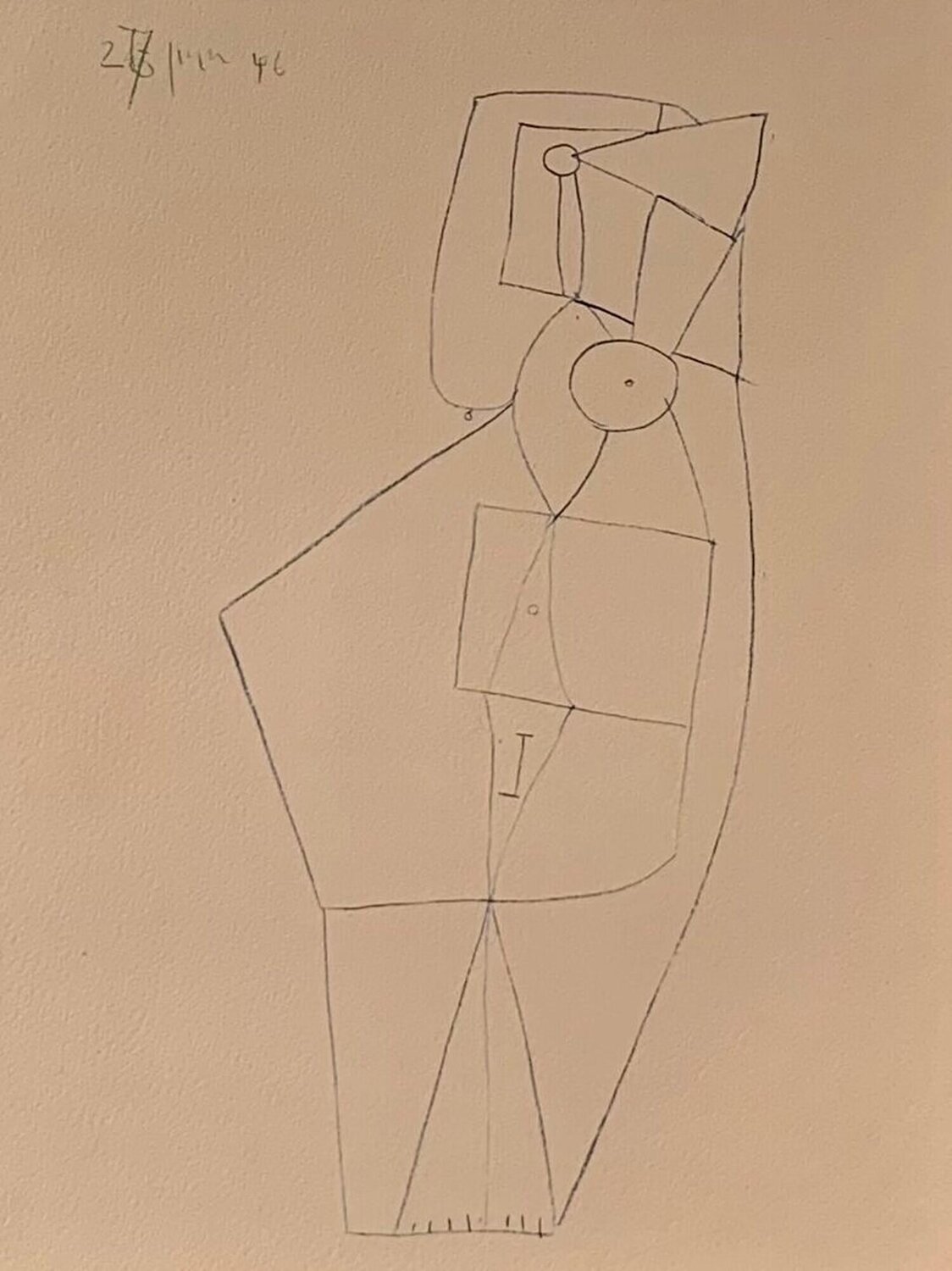 Picasso Dessins Nude Woman Plate 12 Pablo Picasso Druck zu verkaufen