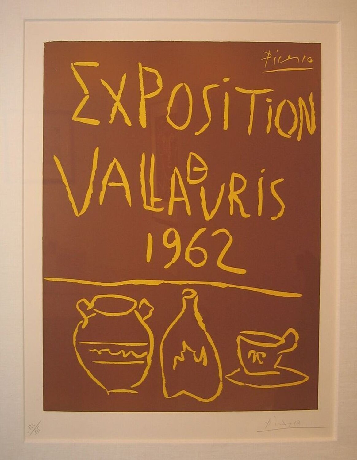 Exposition de Ceramiques a Vallauris Pablo Picasso Stampa in vendita