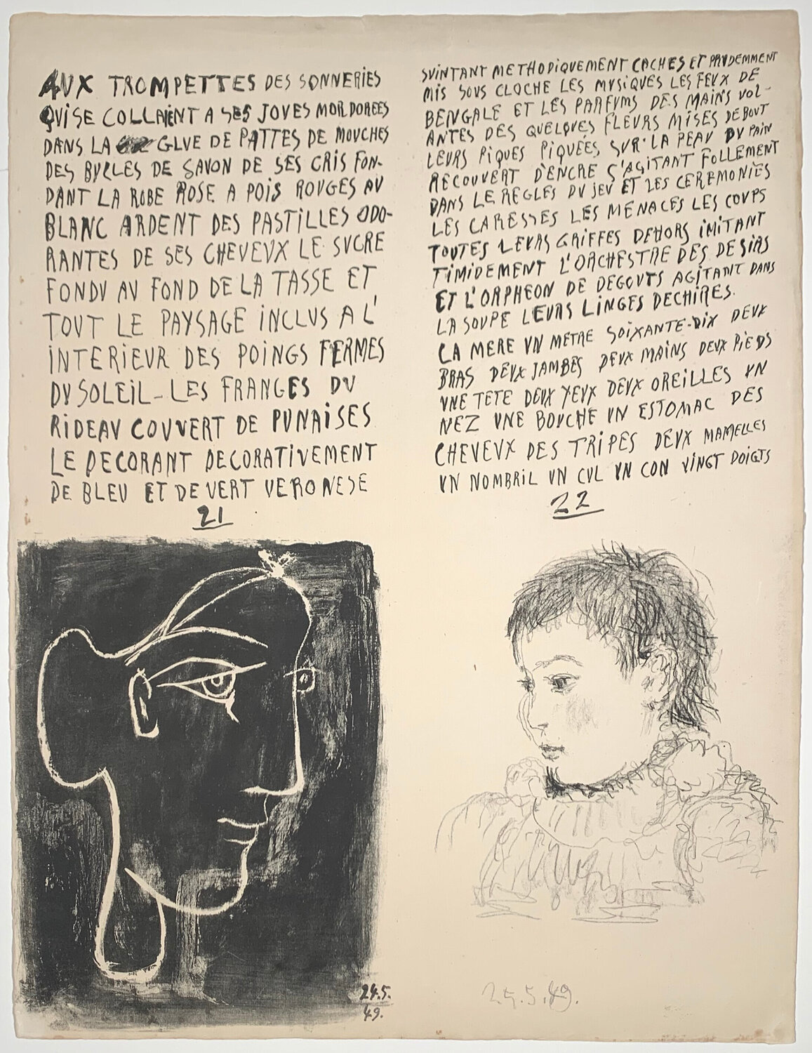 Poèmes et lithographies, sheet 12 Pablo Picasso Druck zu verkaufen